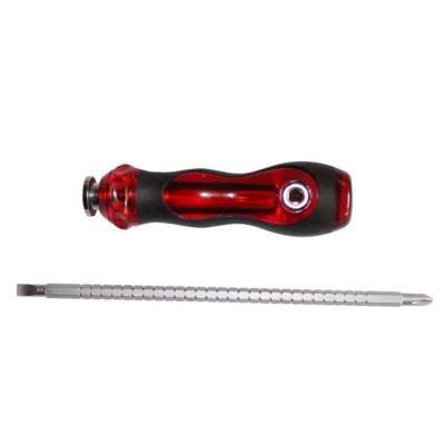 Multipurpose phillips and flat bits screwdriver with 2 way cross slotted for electric appliance repair hand tools