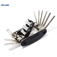 16-in-1 mountain bike multi-tool inner and outer hex screwdriver wrench combination riding equipment Folding Kit