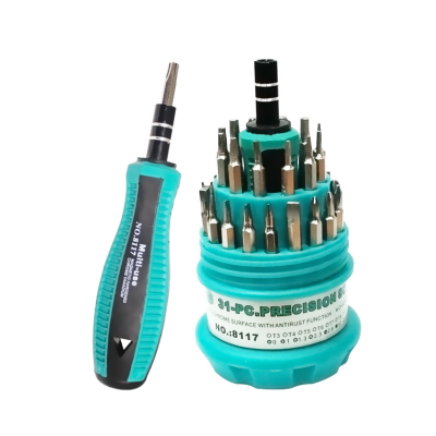 Precision screw driver set 31pcs Torx bits T2 T3 T4 T5 T6 T7 T8 T9 T10 T15 and more for electronic products