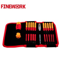 29 Pcs Electrical Insulated Pliers, Insulated Screwdriver, Insulated Socket Insulated Adjustable Wrench in Insulation Tools Set