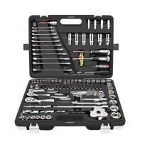 123pcs screwdriver hex key combination wrench reversible ratchet quick release wrench socket bits tools set